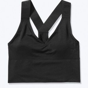 PINK- SEAMLESS LIGHTLY LINED SPORTS CROP